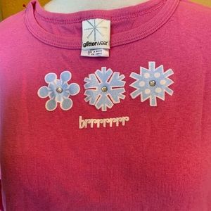 2 winter scene T-shirt